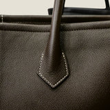 [French calf] <br>Royal M tote bag<br>color: dark brown
