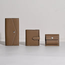 [French calf] <br>Mini -snap wallet<br>color: Tope