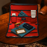 [French calf] <br>round clutch bag<br>color: navy<br>[Made to order]