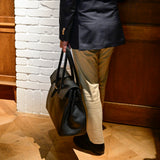[Shrink leather x croco pattern leather]<br>Voyage L bag<br>color: black