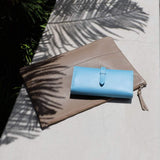 [French calf] <br>clutch bag<br>color: taupe<br>[Made to order]