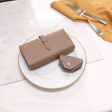 [French calf] <br>snap coin case<br>color: taupe<br>[Made to order]