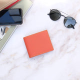 [French calf] <br>mini international wallet<br>color: orange