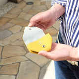 [French calf] <br>snap coin case<br>color: yellow<br>[Made to order]