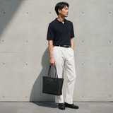 [Shrink leather]<br>tuti tote bag<br>color: black