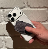 [カラークロコダイル]<br>スマートコインケース<br>color：グレー
