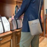 [French calf]<br>Box sacoche L<br>color: taupe