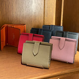 [French calf] <br>hookup wallet<br> Color: Mauve pink x off-white stitching<br>[Scheduled to arrive in late August]