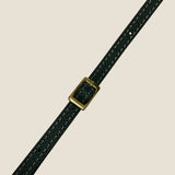 [French calf]<br>Box sacoche L<br>color: dark green