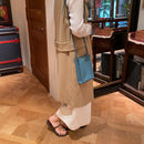 [サルベージ PROJECT]<br>[フレンチカーフ]<br>ボックスサコッシュM<br>color：ジーンブルー