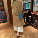 [サルベージ PROJECT]<br>[フレンチカーフ]<br>ボックスサコッシュM<br>color：ジーンブルー