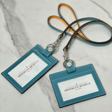 [French calf] <br>ID strap both sides side<br>color: Jean blue