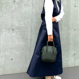 [シュリンクレザー]<br>ポストマンミニショルダー<br>color：ダークグリーン