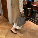 [Shrink leather] <br>Round shoulder<br>Color: etangle
