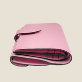 [French calf] <br>hookup wallet<br> Color: Mauve pink x off-white stitching<br>[Scheduled to arrive in late August]