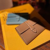 [French calf] <br>belt card case<br>color: taupe