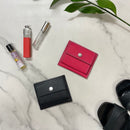 [French calf] <br>Mini -snap wallet<br>color: Black