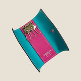 [French calf] <br>triple key case<br>color: magenta pink