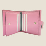 [French calf] <br>hookup wallet<br> Color: Mauve pink x off-white stitching<br>[Scheduled to arrive in late August]