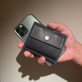 [Yamato] <br>mini snap wallet<br>color: navy<br>[Made to order]