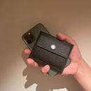 [French calf] <br>Mini -snap wallet<br>color: Black
