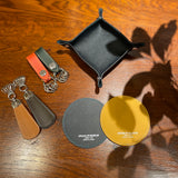 [French calf] <br>keychain<br>color: orange