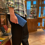 [Indigo dyeing] <br>Sasamachi long wallet<br>[Made to order]