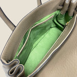 [Taurillon Lagoon x Crocodile]<br>Voyage M bag<br>color: taupe x taupe