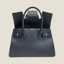 [Shrink leather]<br>Voyage M bag<br>color: Navy