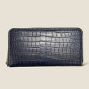 [Ai dyed crocodile] <br>Round zip long <Standard>