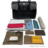 [Shrink leather x croco pattern leather]<br>Voyage M bag<br>color: navy