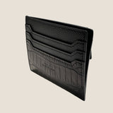 [Color Crocodile] <br>mini snap wallet <br>color: black<br>[Made to order]