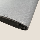 [French calf] <br>mini international wallet<br>color: ice gray