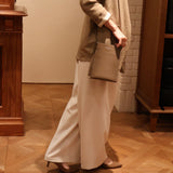 [French calf]<br>Box sacoche L<br>color: taupe