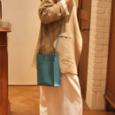 [French calf]<br>Box Sacoche L<br>color: Gene Blue