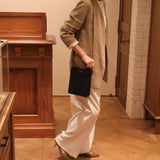 [French calf]<br>Box sacoche L<br>color: black