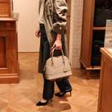 [Shrink leather] <br>round shoulders<br>color: taupe