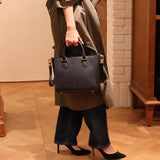 [シュリンクレザー]<br>アテーナ ショルダーバッグ<br>color：ネイビー