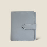 [フレンチカーフ] <br>ホックアップウォレット<br> color：アイスグレー
