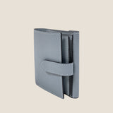 [フレンチカーフ] <br>ホックアップウォレット<br> color：アイスグレー