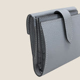 [French calf] <br>hookup wallet<br> color: ice gray