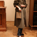 [French calf]<br>Box Sacoche L<br>color: Tope