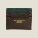 [French calf] <br>Mini -snap wallet<br>color: Dark Green x Dark Brown