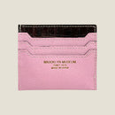 [Croco pattern x French calf] <br>Mini -snap wallet<br>color: Dark Brown x Mauv Pink