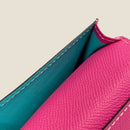 [French calf] <br>Through gachi card case<br>Color: Magenta pink