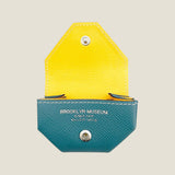 [French calf] <br>snap coin case<br>color: Jean blue<br>[Made to order]