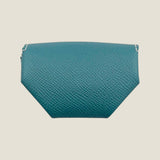 [French calf] <br>snap coin case<br>color: Jean blue<br>[Made to order]