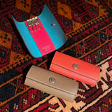 [French calf] <br>triple key case<br>color: taupe