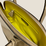 [Shrink leather] <br>round shoulders<br>color: taupe