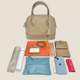 [Shrink leather] <br>round shoulders<br>color: taupe